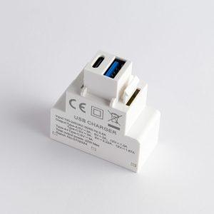 USB Şarj Modülü (Type-A + Type-C)