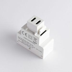 USB Şarj Modülü (Çift Type-C Çıkışlı)